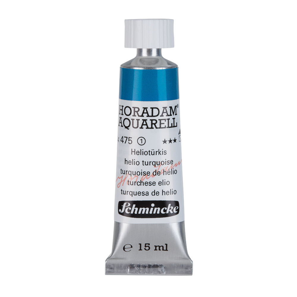 Horadam Aquarell watercolor paint - Schmincke - 475, Helio Turquoise, 15 ml