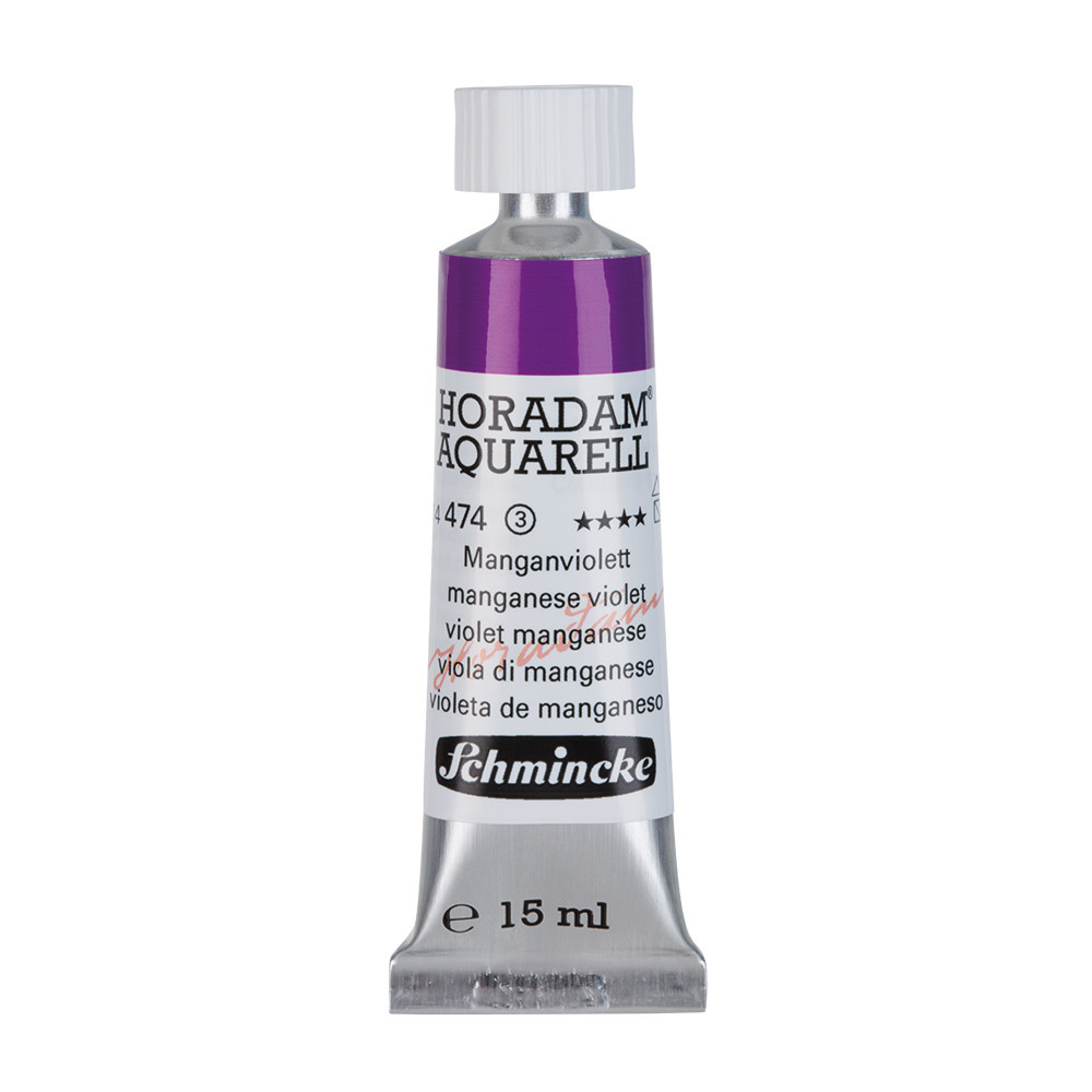 Horadam Aquarell watercolor paint - Schmincke - 474, Manganese Violet, 15 ml