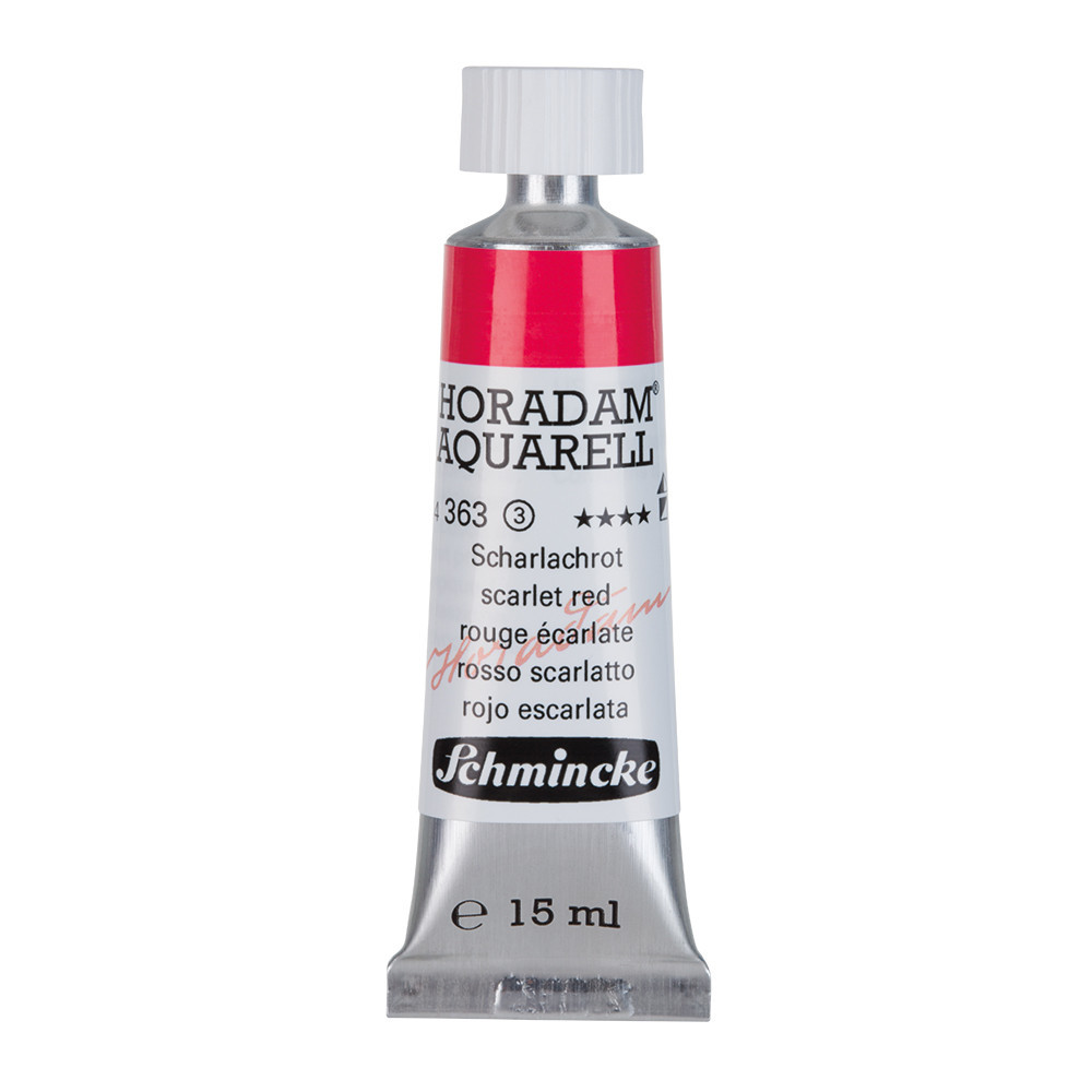 Horadam Aquarell watercolor paint - Schmincke - 363, Scarlet Red, 15 ml