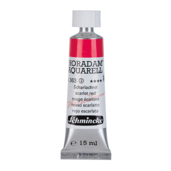 Farba akwarelowa Horadam Aquarell - Schmincke - 363, Scarlet Red, 15 ml