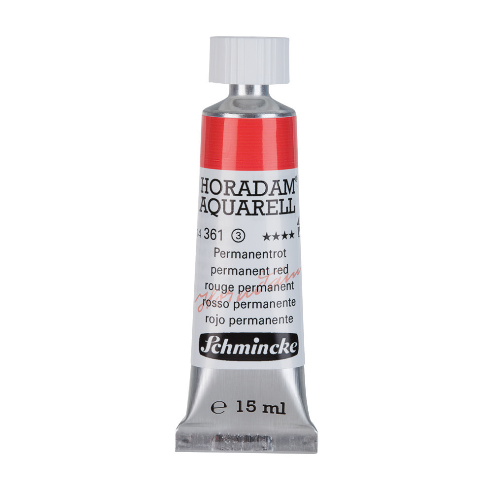 Horadam Aquarell watercolor paint - Schmincke - 361, Permanent Red, 15 ml