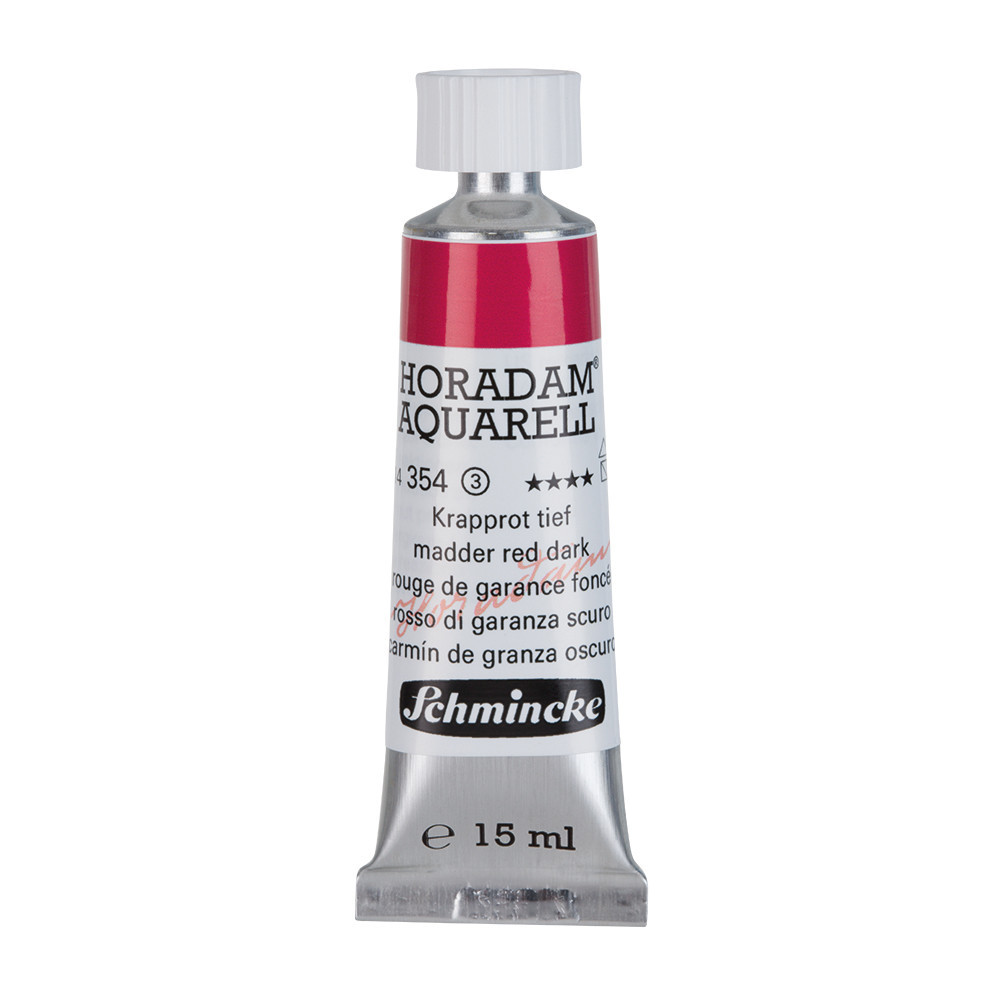 Horadam Aquarell watercolor paint - Schmincke - 354, Madder Red Dark, 15 ml