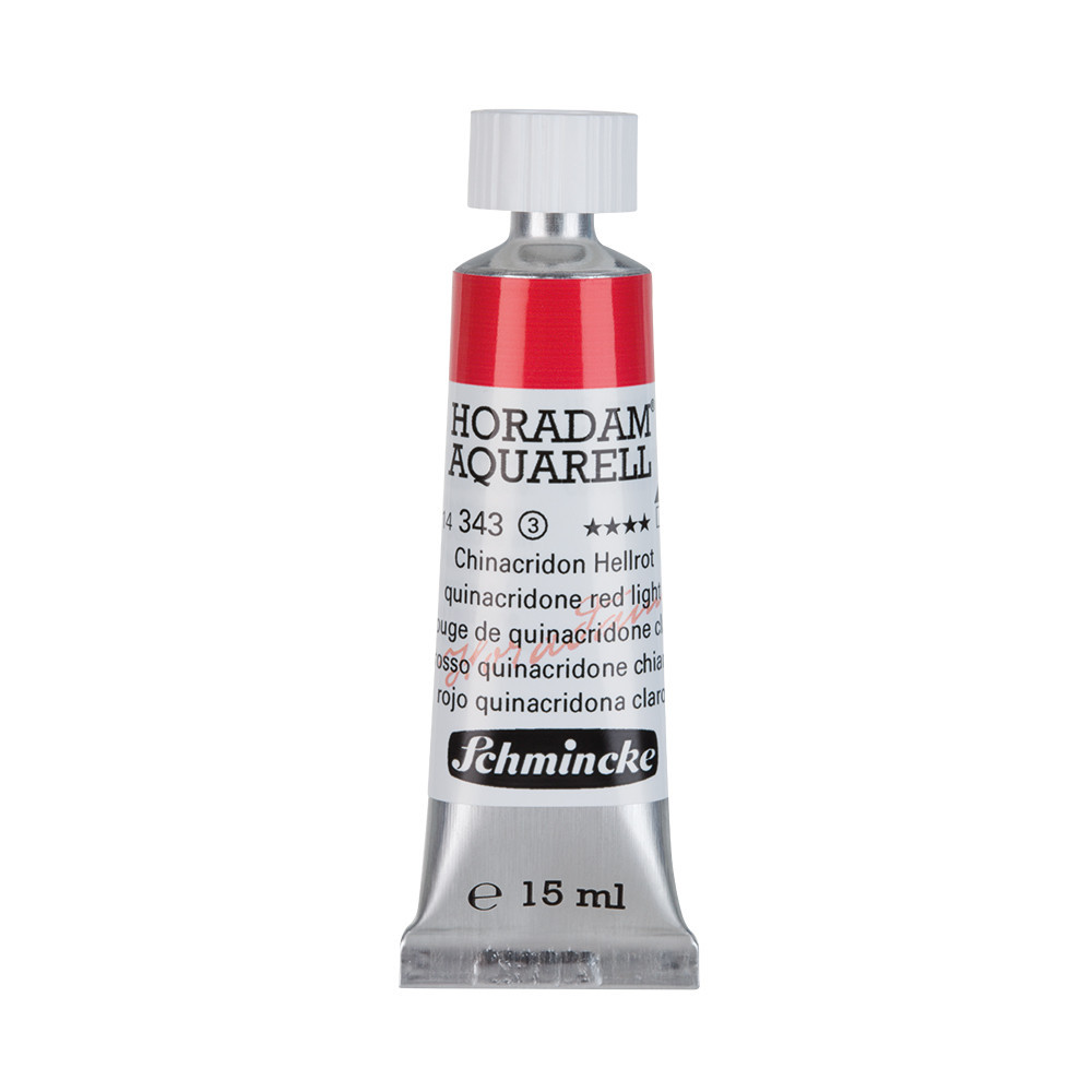 Horadam Aquarell watercolor paint - Schmincke - 343, Quinacridone Red Light, 15 ml