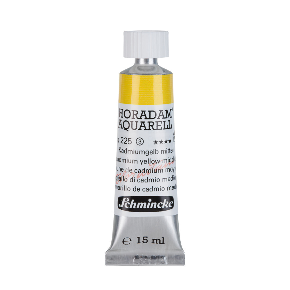 Farba akwarelowa Horadam Aquarell - Schmincke - 225, Cadmium Yellow Middle, 15 ml