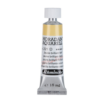 Horadam Aquarell watercolor paint - Schmincke - 221, Jaune Brilliant Dark, 15 ml