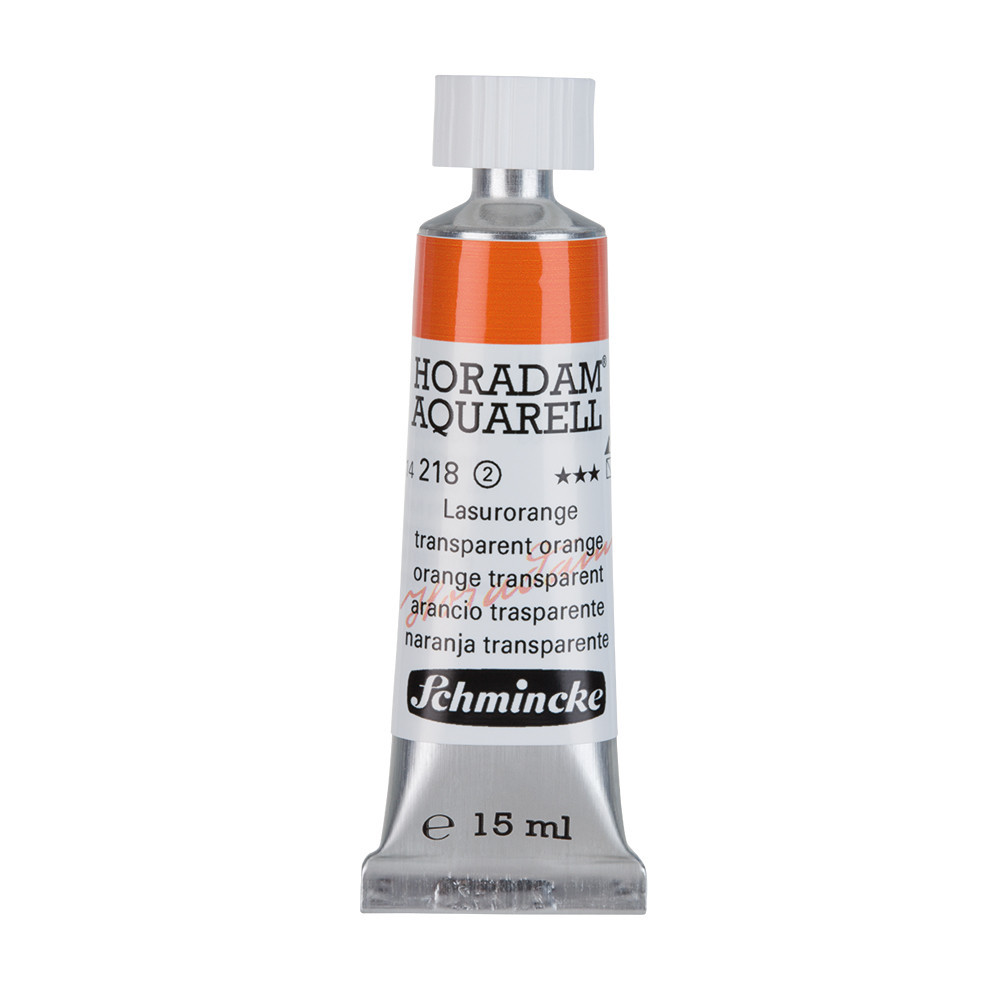 Horadam Aquarell watercolor paint - Schmincke - 218, Transparent Orange, 15 ml