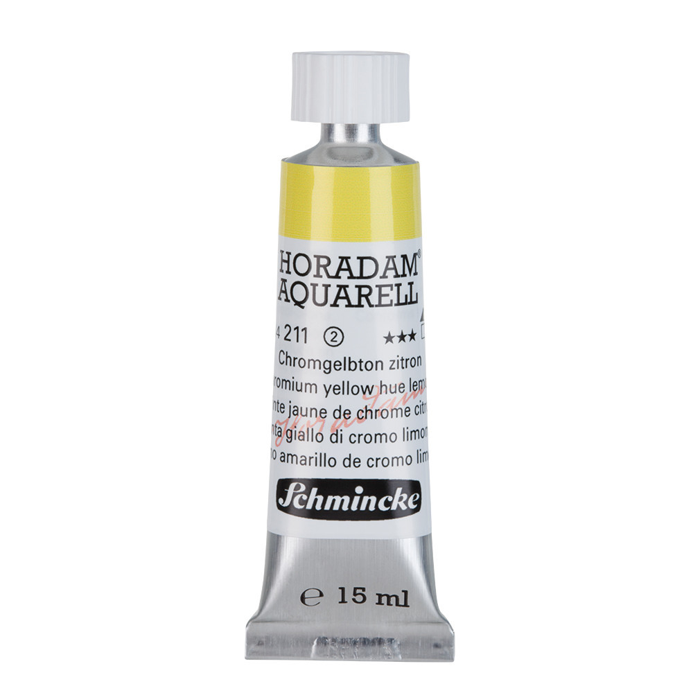 Horadam Aquarell watercolor paint - Schmincke - 211, Chromium Yellow Hue Lemon, 15 ml