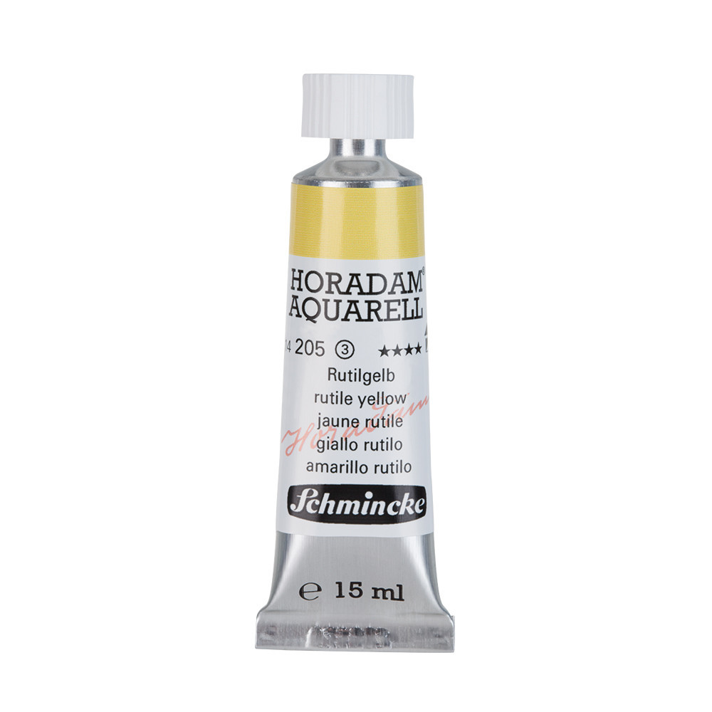 Horadam Aquarell watercolor paint - Schmincke - 205, Rutile Yellow, 15 ml