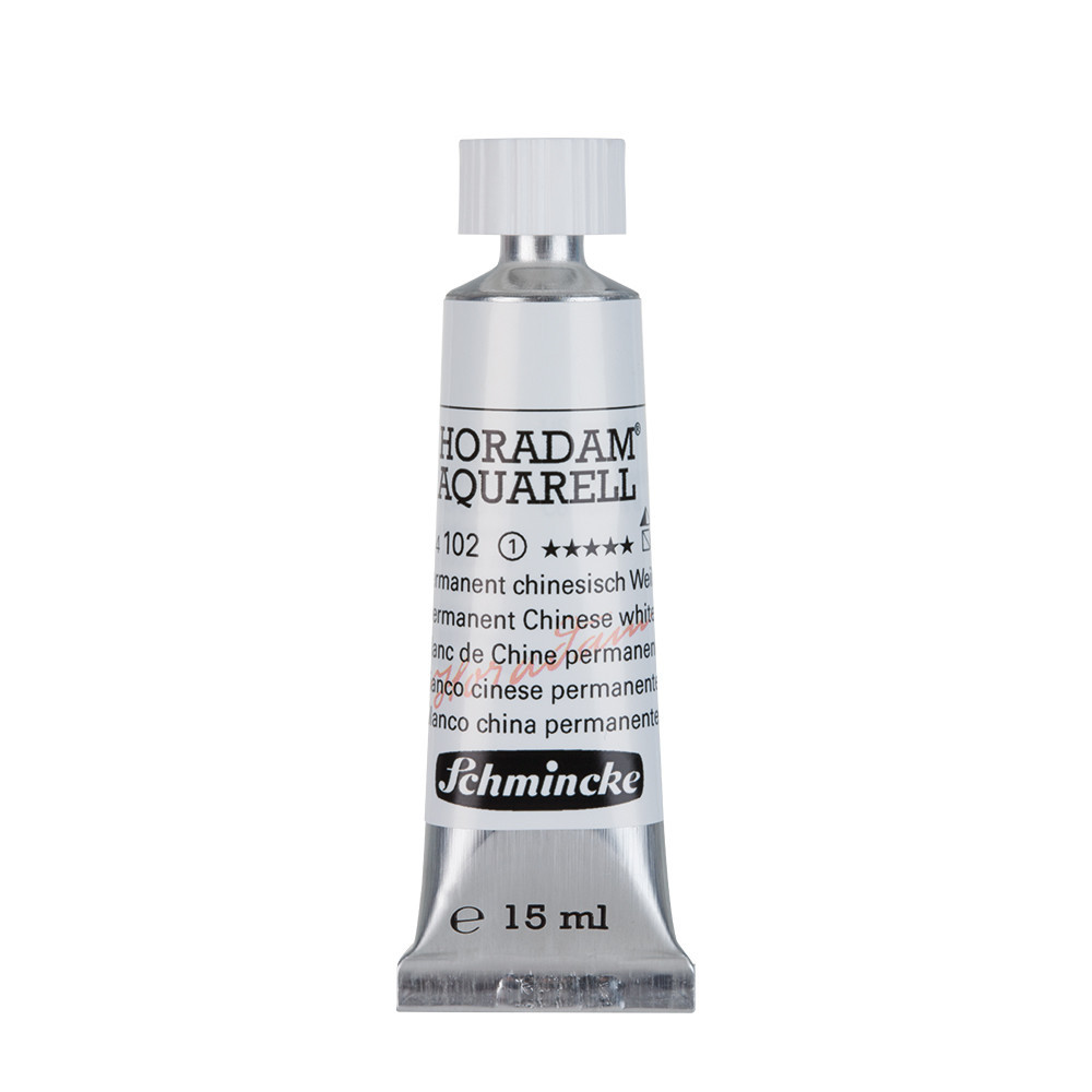 Horadam Aquarell watercolor paint - Schmincke - 102, Permanent Chinese White, 15 ml