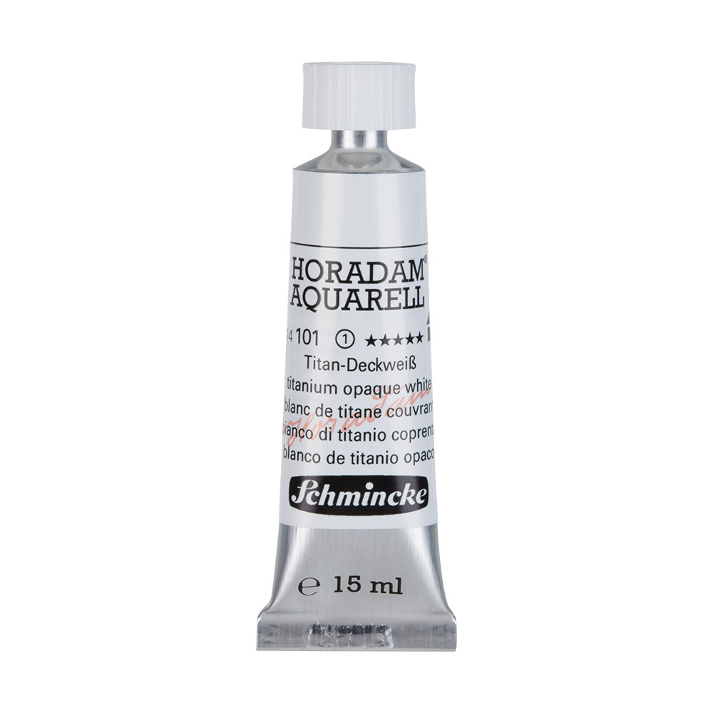 Horadam Aquarell watercolor paint - Schmincke - 101, Titanium Opaque White, 15 ml