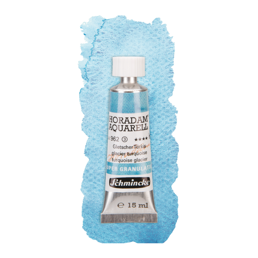 Horadam Aquarell watercolor paint - Schmincke - 962, Glacier Turquoise, 15 ml