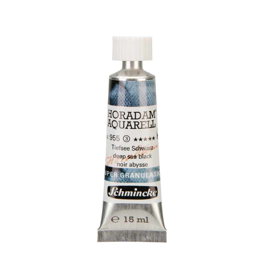 Farba akwarelowa Horadam Aquarell - Schmincke - 955, Deep Sea Black, 15 ml