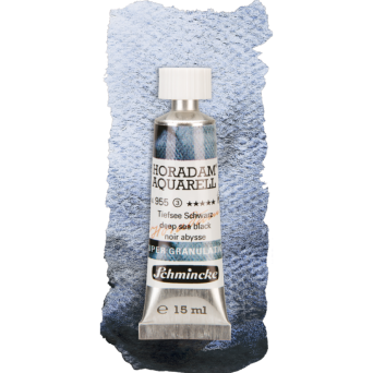 Horadam Aquarell watercolor paint - Schmincke - 955, Deep Sea Black, 15 ml