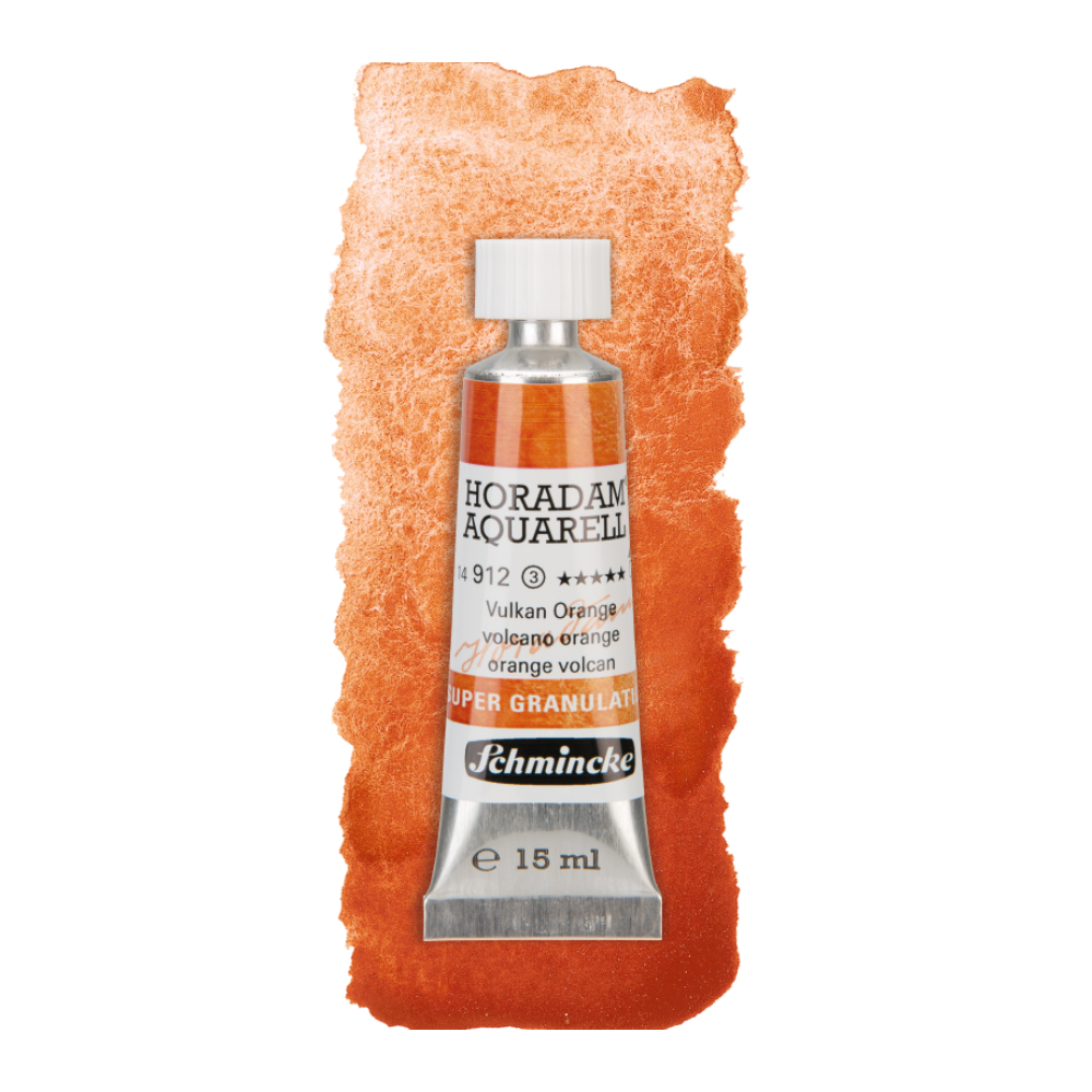 Horadam Aquarell watercolor paint - Schmincke - 912, Volcano Orange, 15 ml