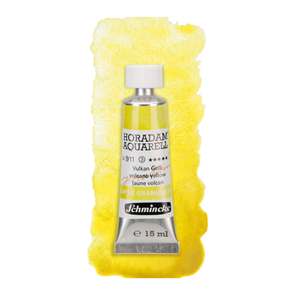 Horadam Aquarell watercolor paint - Schmincke - 911, Volcano Yellow, 15 ml