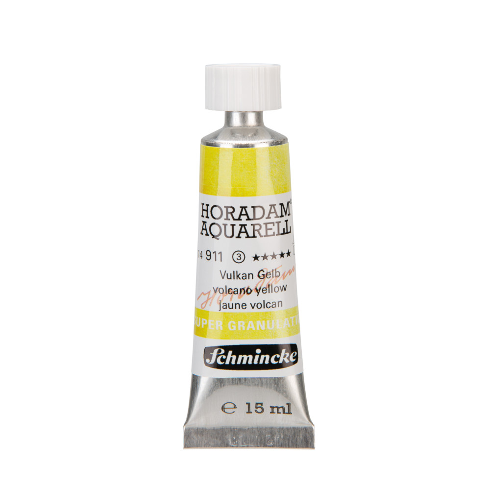 Horadam Aquarell watercolor paint - Schmincke - 911, Volcano Yellow, 15 ml