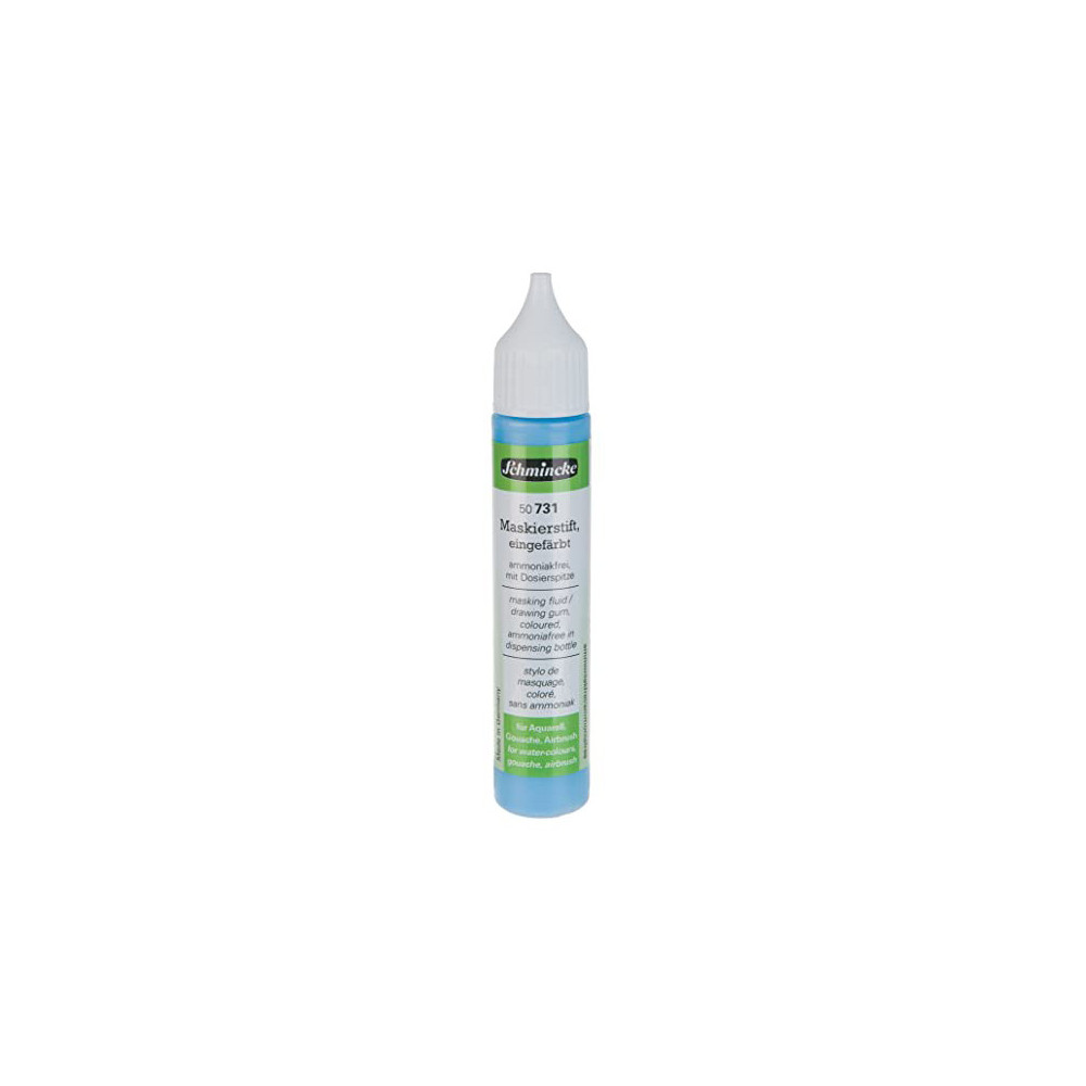 Masking fluid for watercolors - Schmincke - blue, 25 ml