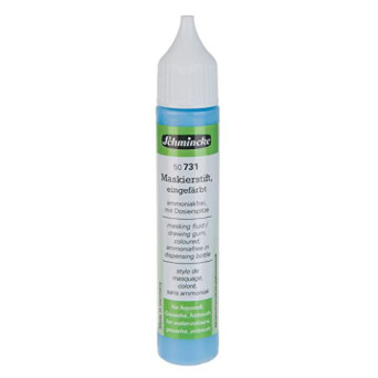 Płyn maskujący do akwareli - Schmincke - niebieski, 25 ml