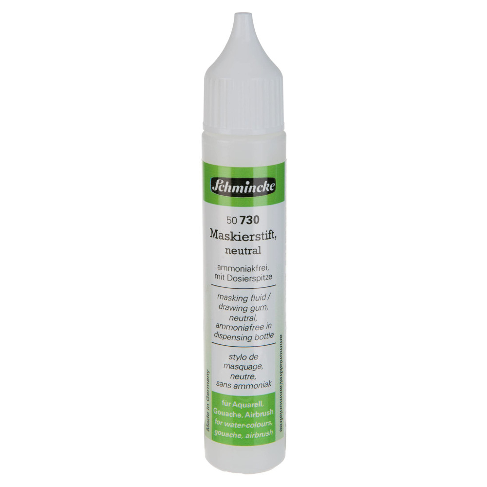 Płyn maskujący do akwareli - Schmincke - biały, 25 ml