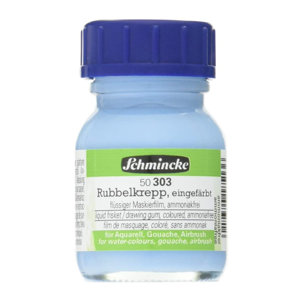 Masking fluid for watercolors - Schmincke - blue, 20 ml
