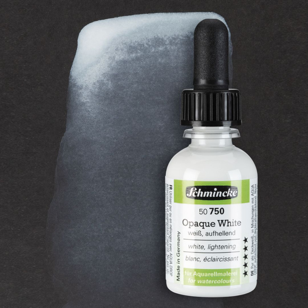 Watercolor medium - Schmincke - Opaque White, 30 ml