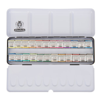 Set of Horadam Aquarell watercolor paints - Schmincke - 24 pcs