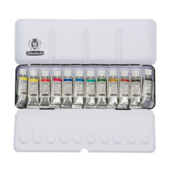 Set of Horadam Aquarell watercolor paints - Schmincke - 12 x 5 ml