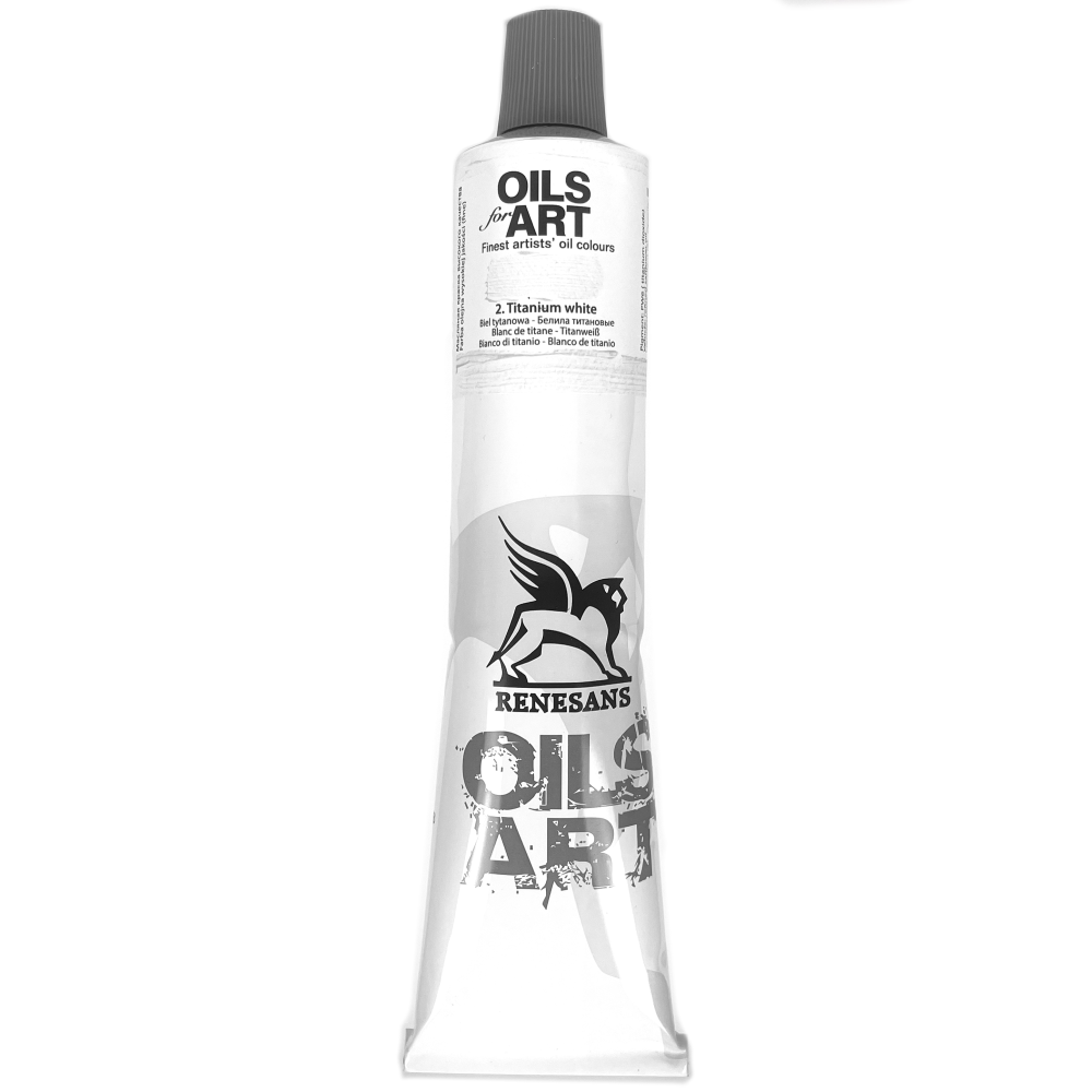 Oil-color Olej For Art - Renesans - 02, Titanium White, 140 ml