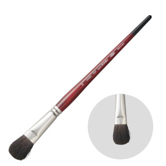Filbert, mixed bristles, Black Resable brush, 700F series - Holbein - no. 22