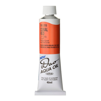 Farba olejna Duo Aqua Oil - Holbein - 215, Coral Red, 40 ml