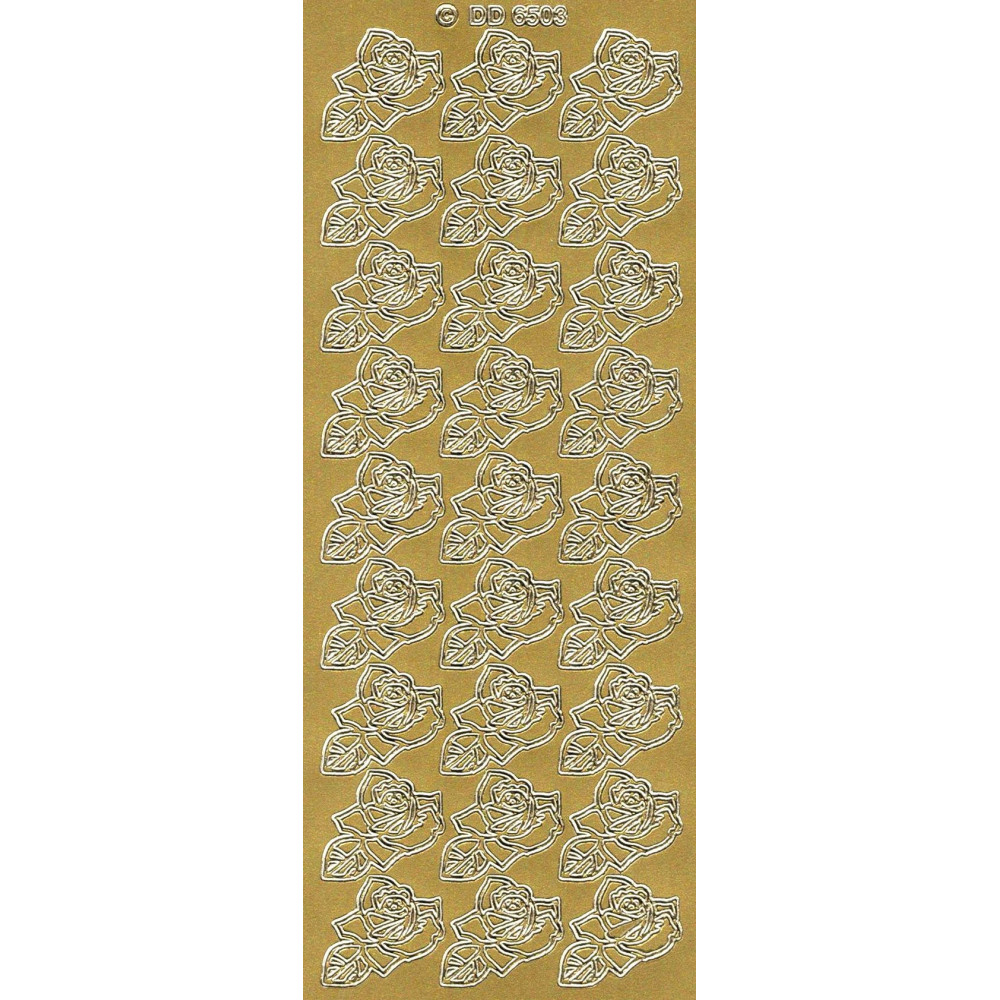 Stickers - Flowers 6503 Gold