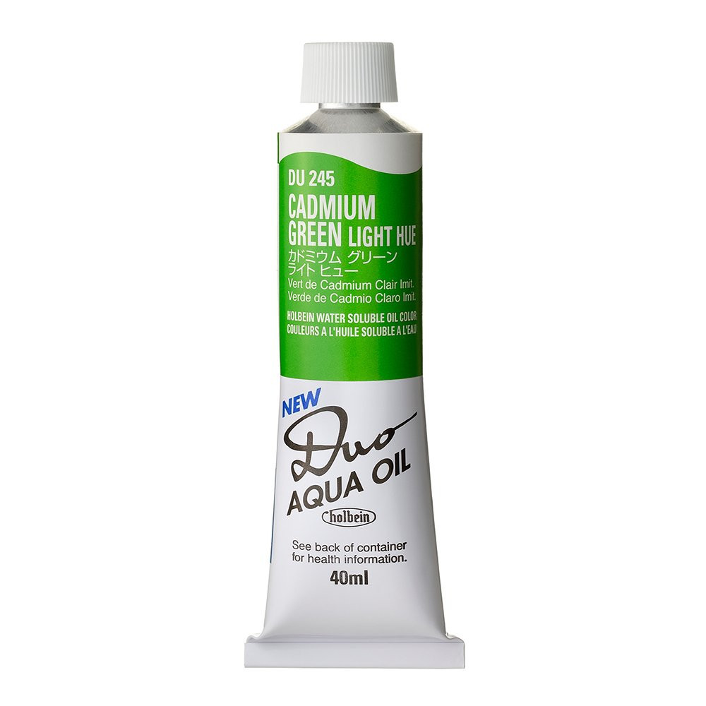 Farba olejna Duo Aqua Oil - Holbein - 245, Cadmium Green Light Hue, 40 ml