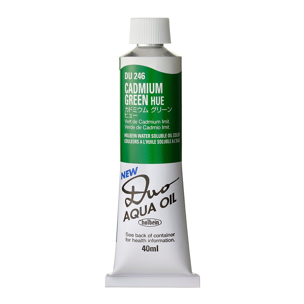 Farba olejna Duo Aqua Oil - Holbein - 247, Cadmium Green Deep Hue, 40 ml