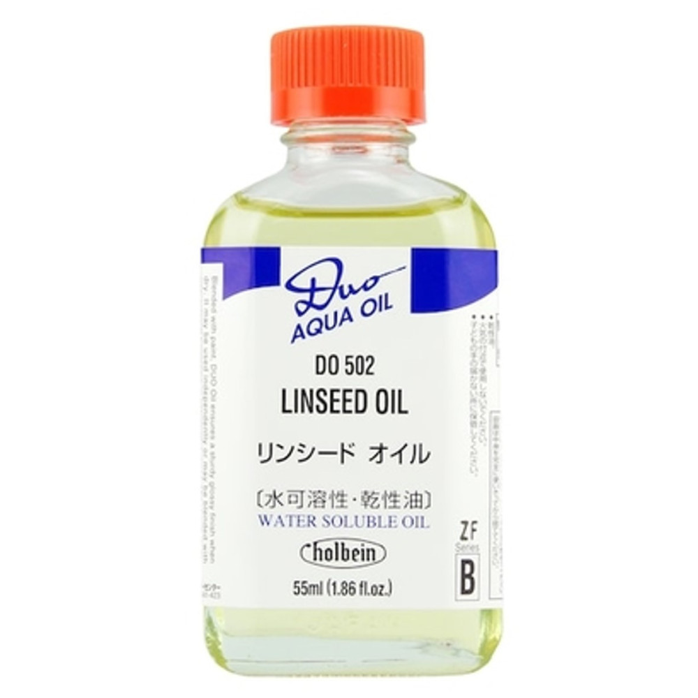 Olej lniany do farb olejnych Duo Aqua Oil - Holbein - 55 ml
