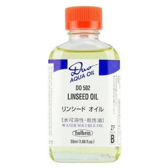 Olej lniany do farb olejnych Duo Aqua Oil - Holbein - 55 ml