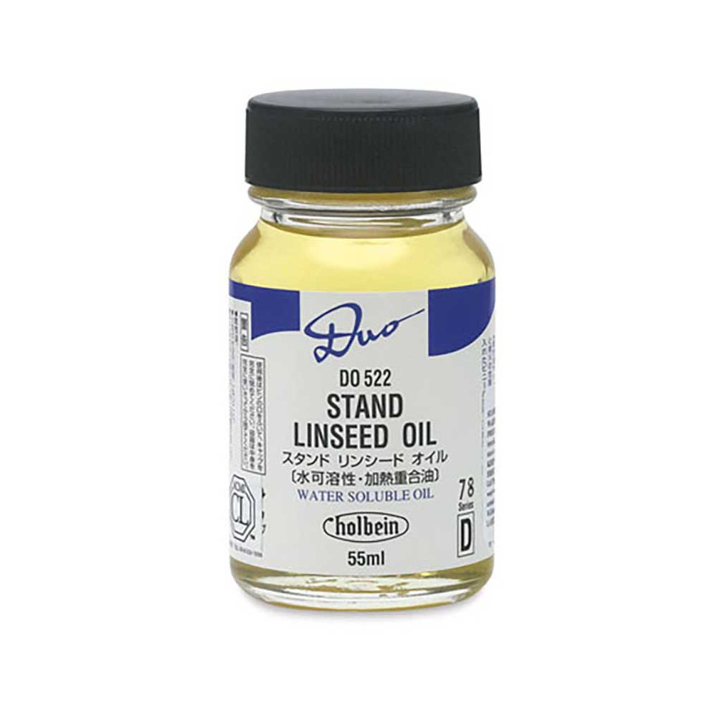 Stand Linseed Oil for Duo Aqua water soluble oil paints - Holbein - 55 ml