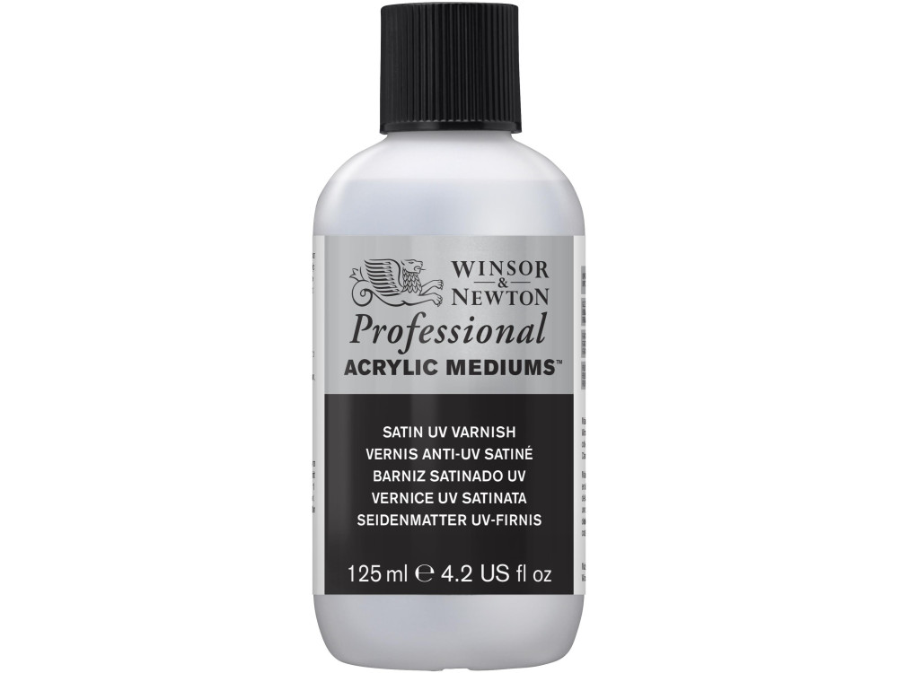 Werniks UV do farb akrylowych Professional - Winsor & Newton - satynowy, 125 ml