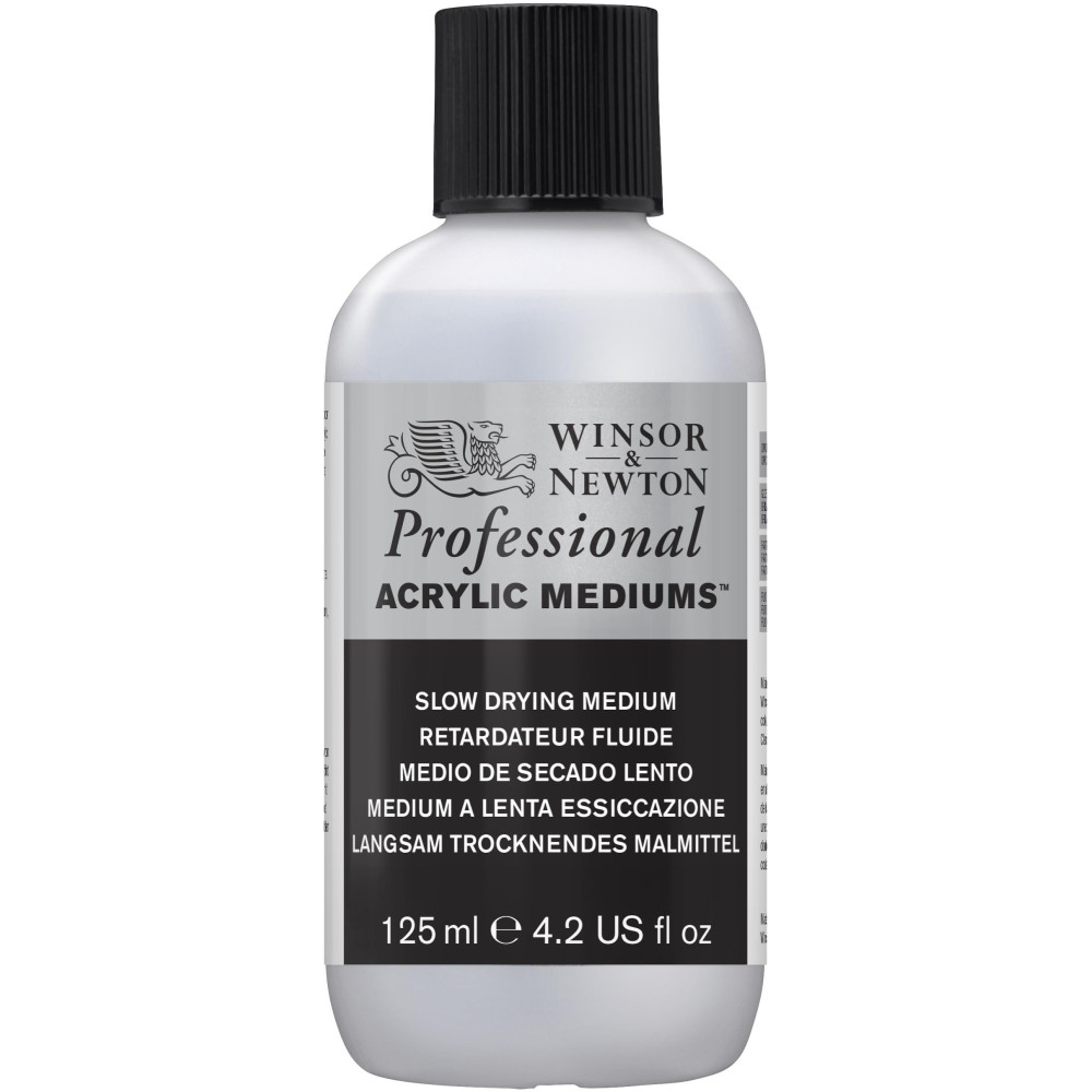 Medium for acrylics Professional - Winsor & Newton - Slow Drying, 125 ml