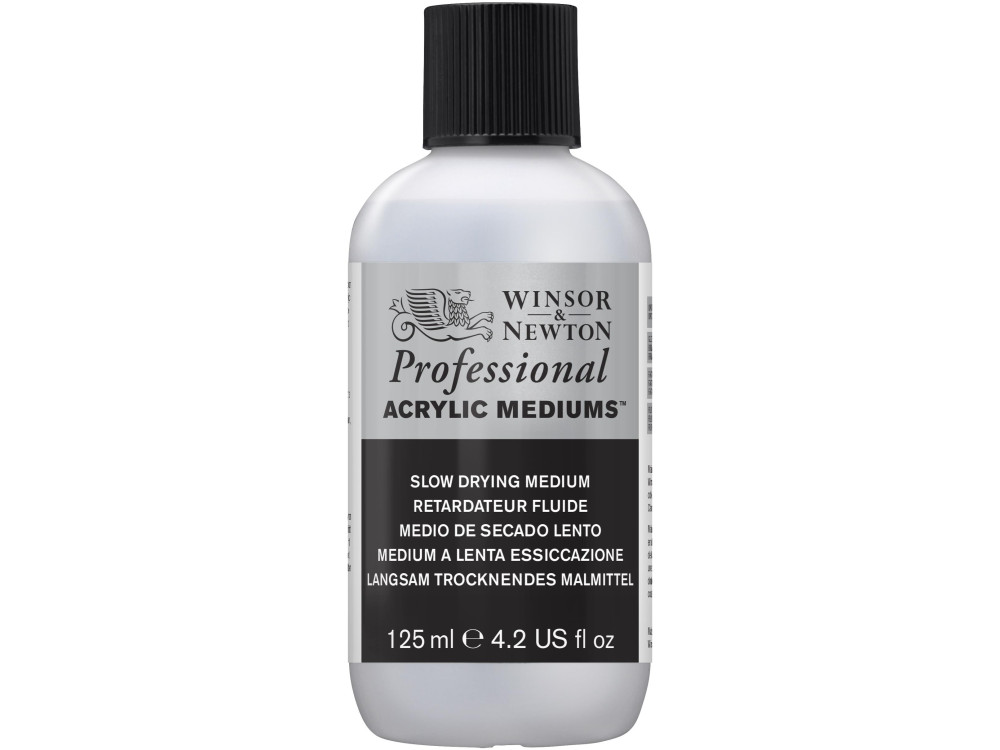 Medium for acrylics Professional - Winsor & Newton - Slow Drying, 125 ml