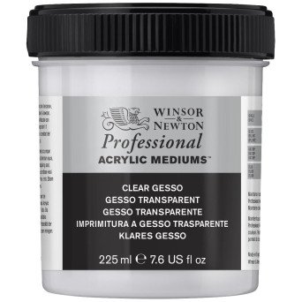 Clear Gesso for oils and acrylics Professional - Winsor & Newton - 225 ml