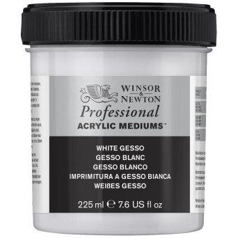 Gesso do farb akrylowych i olejnych - Winsor & Newton - białe, 225 ml