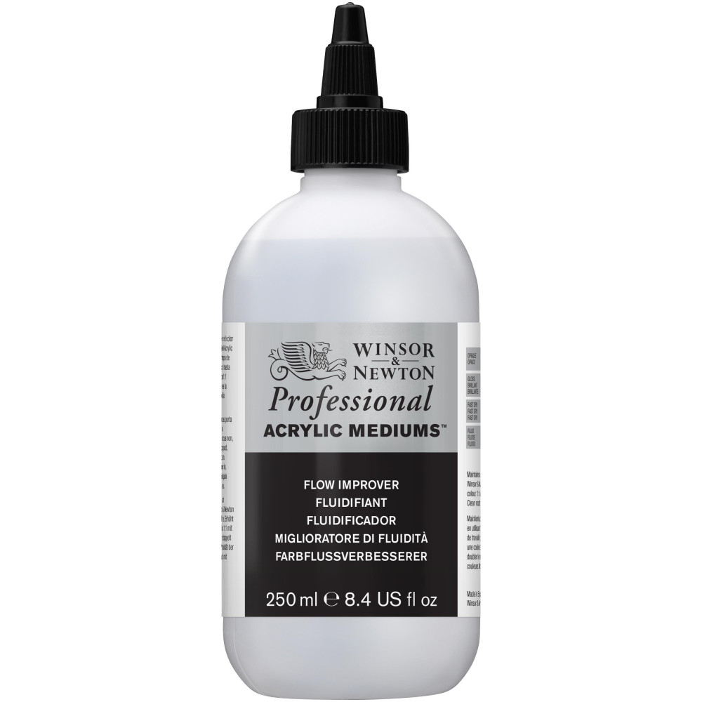 Medium do farb akrylowych Flow Improver - Winsor & Newton - 250 ml