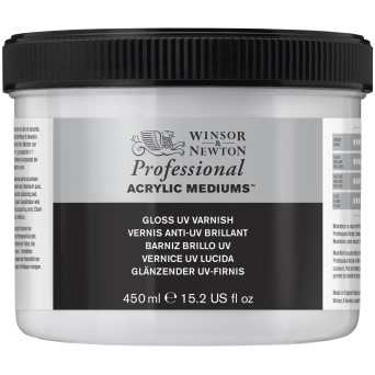 Werniks UV do farb akrylowych Professional - Winsor & Newton - połysk, 450 ml