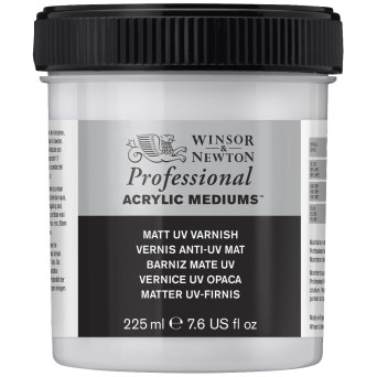 Varnish Matt UV for acrylics Professional - Winsor & Newton, 225 ml