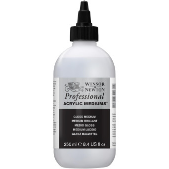 Medium do farb akrylowych Gloss - Winsor & Newton - połysk, 250 ml