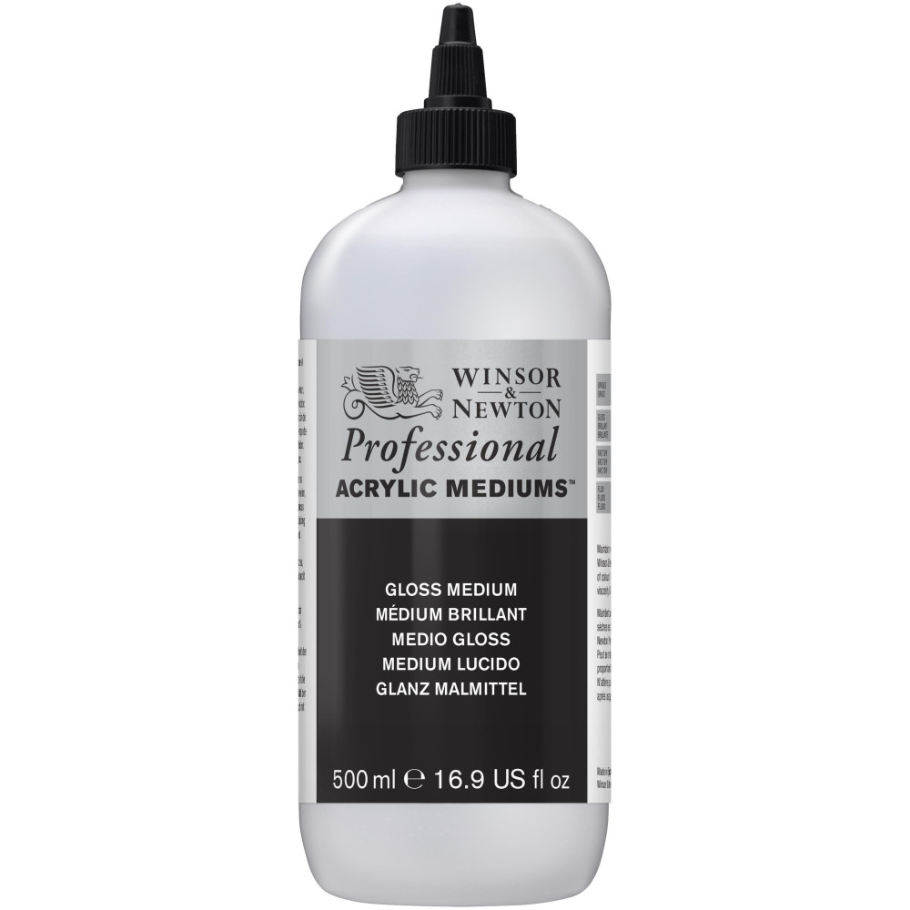 Gloss Medium for acrylics - Winsor & Newton - 500 ml