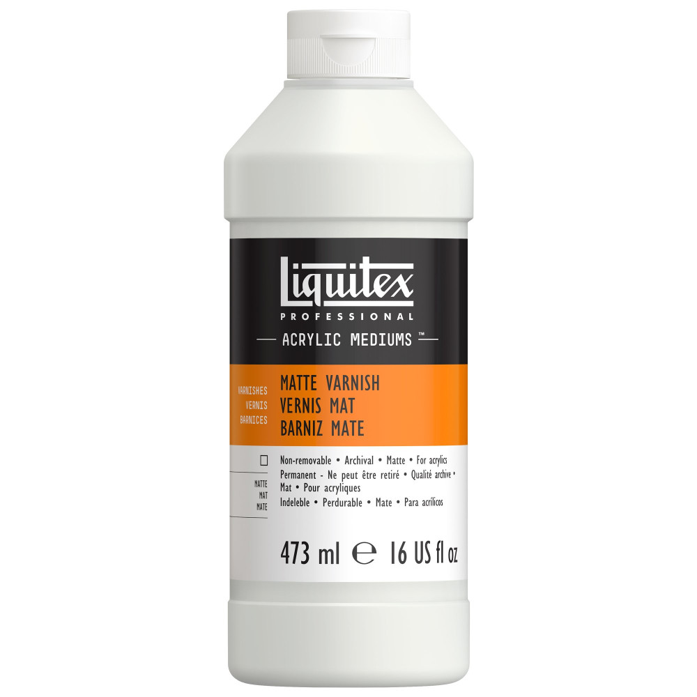 Werniks do farb akrylowych Matte - Liquitex - matowy, 473 ml