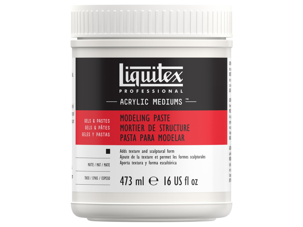 Pasta modelująca do farb akrylowych i olejnych - Liquitex - 473 ml