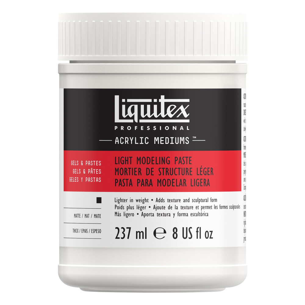 Pasta modelująca do farb akrylowych i olejnych - Liquitex - lekka, 237 ml