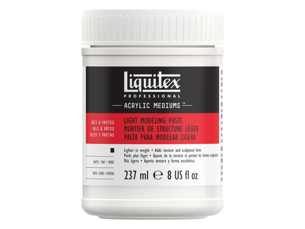 Pasta modelująca do farb akrylowych i olejnych - Liquitex - lekka, 237 ml